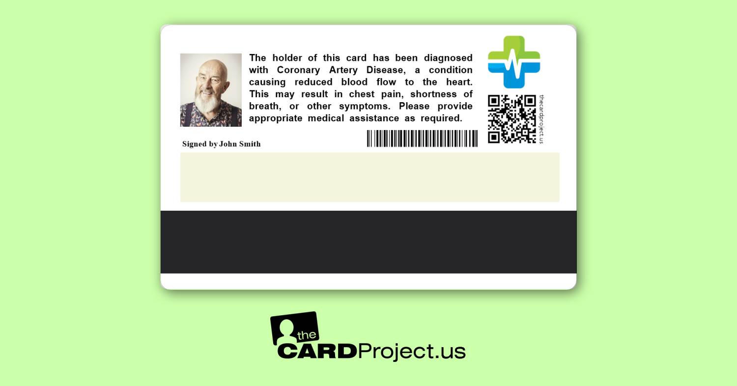 Coronary Artery Premium Medical Card (REAR)